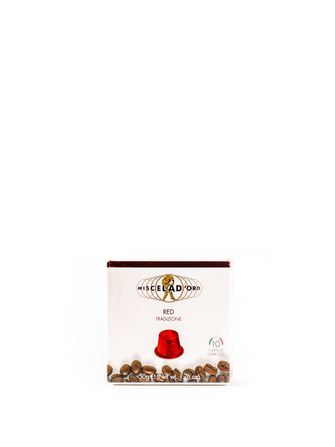 Red Tradizione 10 espresso Capsules 1.76 Oz - Magnifico Food