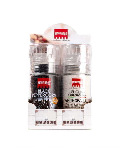 Set Duo: Black Peppercorn & White Sea Salt - Magnifico Food