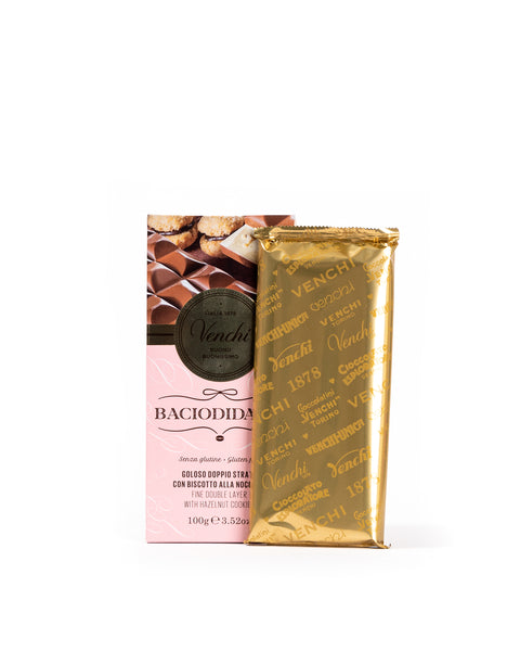 Milk Chocolate Gianduia Bacio di Dama Bar 3.52 Oz