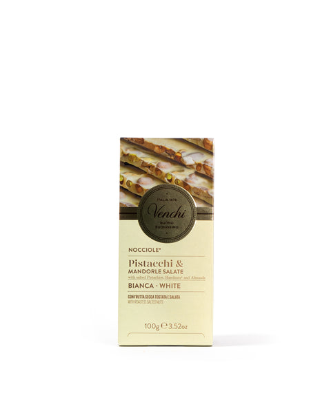 Salted White Chocolate Bar with Hazelnuts 3.52 Oz