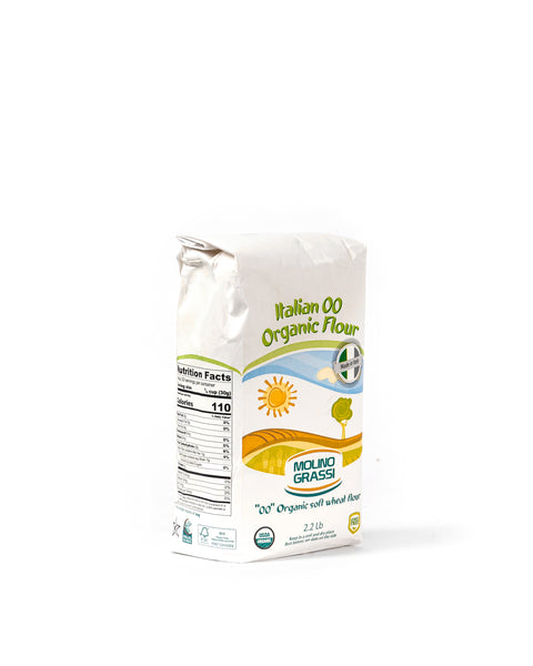 Molino Grassi organic Italian type 00 soft wheat flour 2.2 lb package