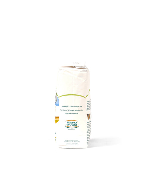 Molino Grassi organic Italian type 00 soft wheat flour 2.2 lb package