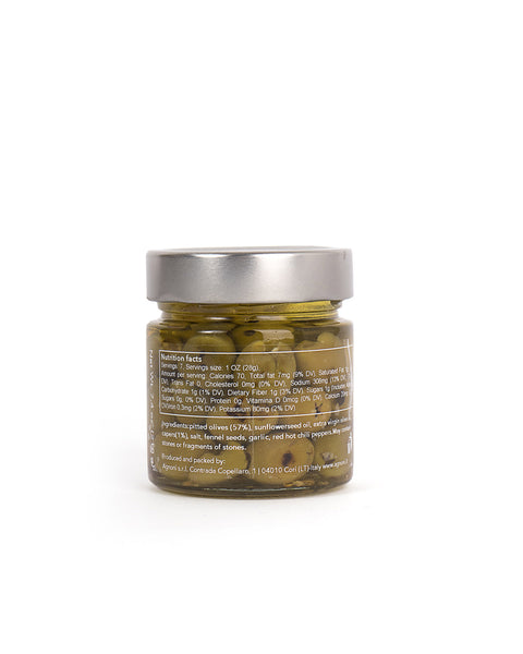 Grilled Olives with Capers in Oil 7.4 Oz