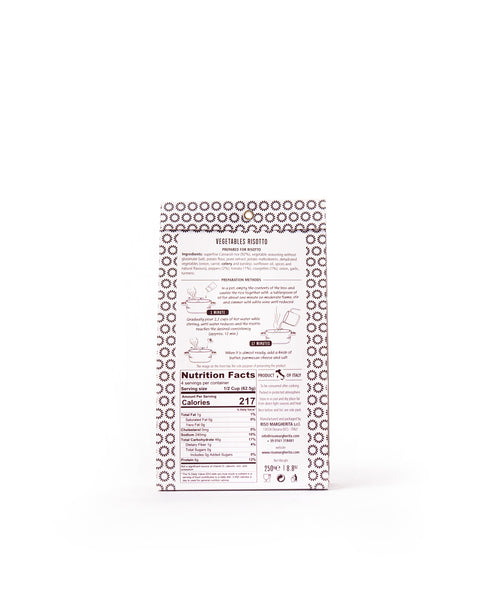 Vegetables Risotto - Ready to Cook - 8.8 Oz - Magnifico Food