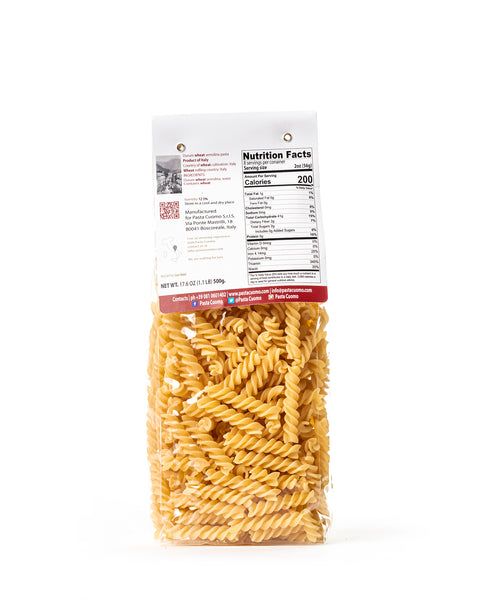 Sicilia Fusilli Pasta 17.6 Oz - Magnifico Food