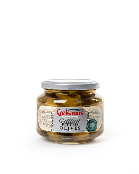 Grilled Pitted Olives in Sunflower Oil 11.6 Oz - Magnifico Food