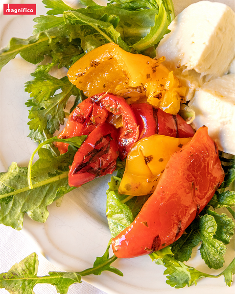 Grilled Peppers in Sunflower Oil 11.6 Oz - Magnifico Food