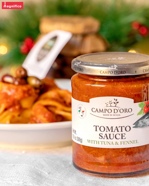 Tomato Sauce with Tuna & Fennel 10.6 Oz - Magnifico Food