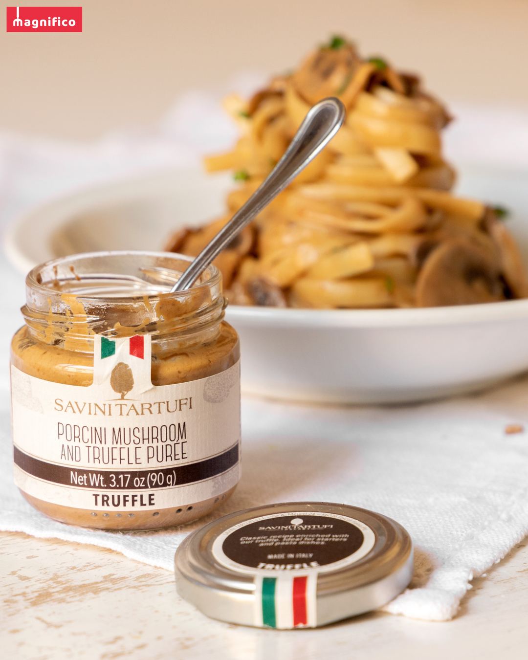 Italian Porcini Mushroom and Truffle Puree Savini Tartufi Magnifico Food